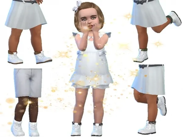 Alpha TrudieOpp's Animal print toddler shoes (Seasons) - The Sims 4 Custom Content