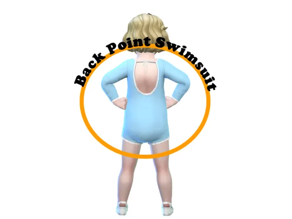 Alpha Cozy_yeons Back Point Swimsuit - The Sims 4 Custom Content