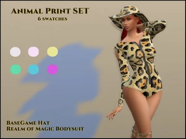 Alpha Ghiuri's Animal Print SET LTCS (Realm of Magic Base Game) - The Sims 4 Custom Content