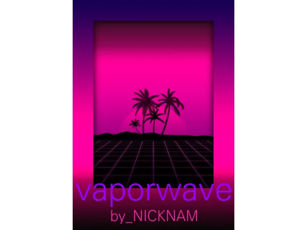 Alpha vaporwave NEON WALL sims4 by nickname - The Sims 4 Custom Content