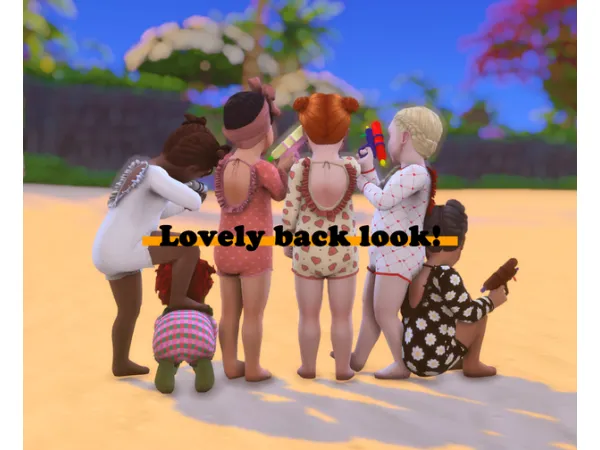 Alpha Cozy_yeons Back Ruffle Swimsuit - The Sims 4 Custom Content
