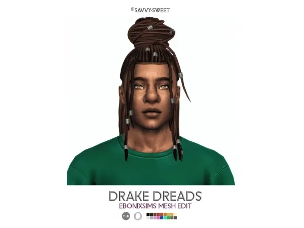 Maxis Match Drake Dreads Bonus by savvysweet - The Sims 4 Custom Content