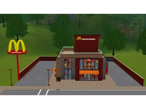 McDonalds by MOONESTATE - The Sims 3 Custom Content