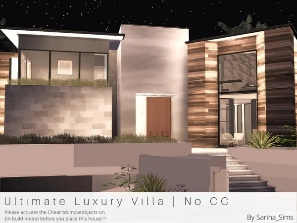 Alpha Sarina_Sims' Ultimate Luxury Villa No - The Sims 4 Custom Content