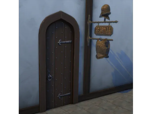 Alpha TW3 Armorer Sign - The Sims 4 Custom Content