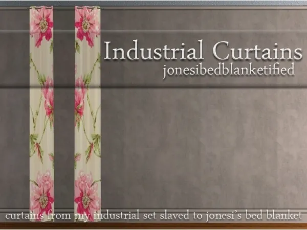 Industrial Set Curtains Blankified by mustluvcatz - The Sims 2 Custom Content
