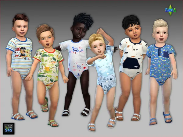 Maxis Match ONESIES AND SANDALS FOR TODDLERS - The Sims 4 Custom Content
