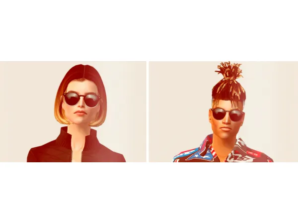 Blahberry Pancake Elision Glasses - The Sims 2 Custom Content