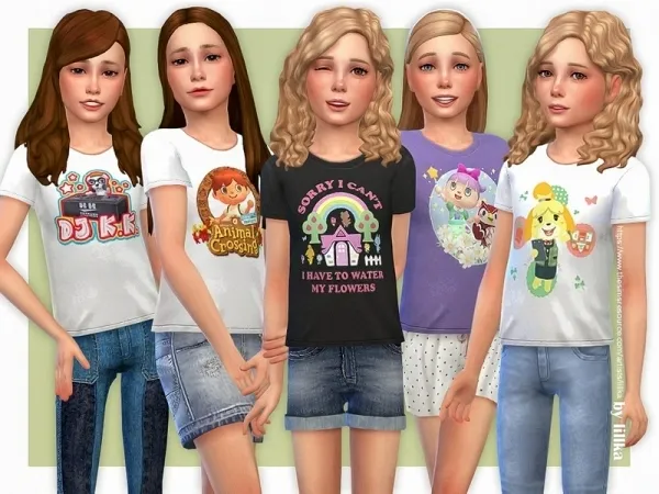 Maxis Match lillka's Animal Crossing T Shirt - The Sims 4 Custom Content