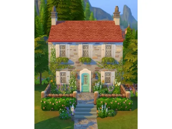 Maxis Match The English Cottage - The Sims 4 Custom Content