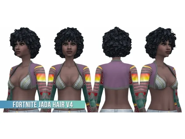 Maxis Match Fortnite MainStage Quinn Hair ConversionEdit - The Sims 4 Custom Content