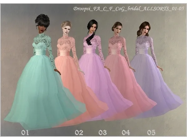 Fashion story from Heather Wedding Set Allsorts by Droopsi - The Sims 2 Custom Content