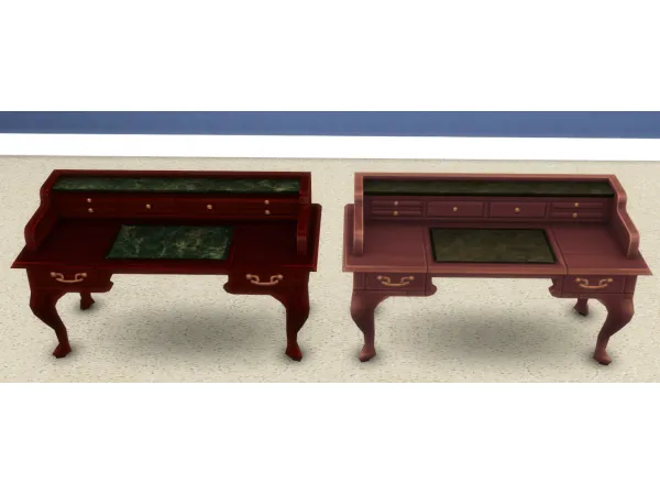 Maxis Match All Purpose Desk Raised Wood Recolor - The Sims 4 Custom Content