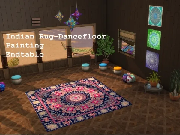 Alpha Treasures Endtable Dancefloor Painting to conversion - The Sims 4 Custom Content