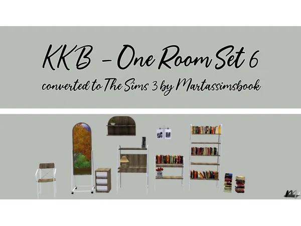 KKB One Room Set 6 - The Sims 3 Custom Content