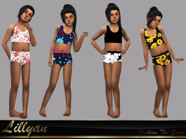 Maxis Match LYLLYAN's Bikini Luna - The Sims 4 Custom Content