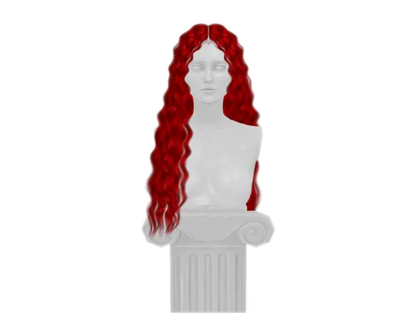 Alpha Alves Hair Pushed front by Gramsims - The Sims 4 Custom Content