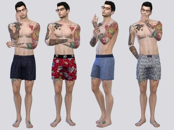 Maxis Match McLayneSims' Ben Boxer Shorts - The Sims 4 Custom Content