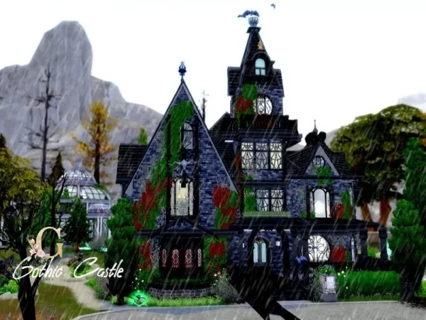 Alpha GenkaiHaretsu's Gothic Castle - The Sims 4 Custom Content