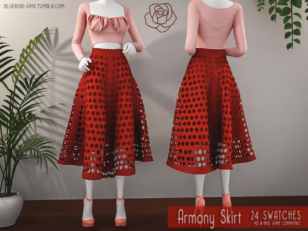 Alpha Armony Skirt BRsims - The Sims 4 Custom Content