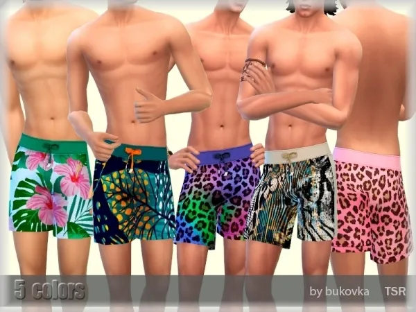 Maxis Match bukovka's Swimsuit Male - The Sims 4 Custom Content