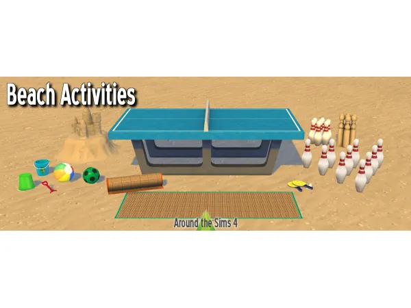 Maxis Match Beach activities - The Sims 4 Custom Content