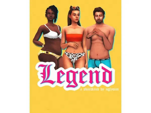 Maxis Match Legend Skinblend by simsfinds - The Sims 4 Custom Content