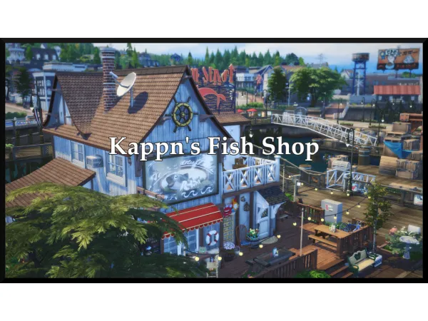 Maxis Match Kappns Fish Shop - The Sims 4 Custom Content