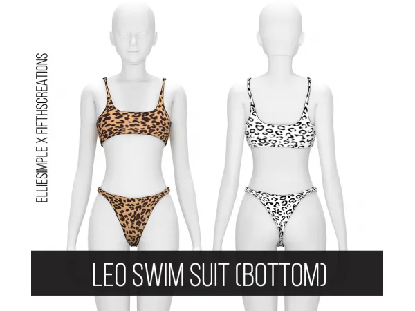 Alpha LEO SWIMSUIT (BOTTOM) - The Sims 4 Custom Content