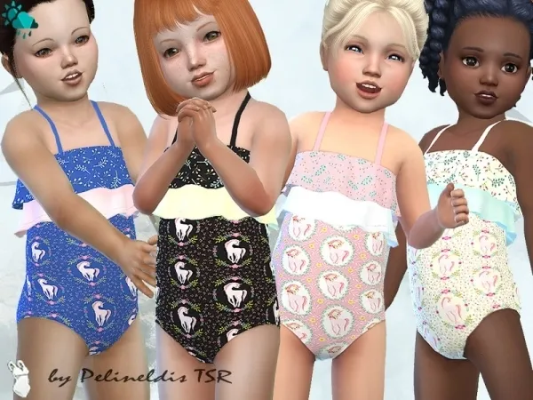 Maxis Match Pelineldis' Magical Unicorn Swimsuit Needs EP Seasons - The Sims 4 Custom Content