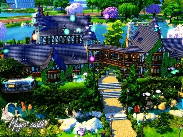 Alpha GenkaiHaretsu's Magic castle - The Sims 4 Custom Content