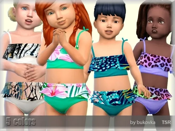 Maxis Match bukovka's Swimsuit Toddler - The Sims 4 Custom Content