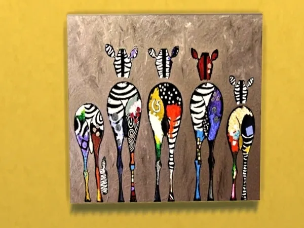 Alpha msaprilrenee's Multi colored Zebra - The Sims 4 Custom Content