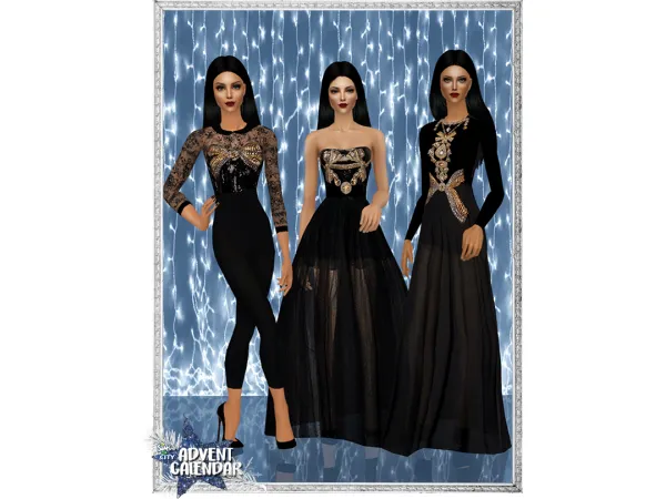 DRESSES and SHADOWS by imaginaryboutique - The Sims 2 Custom Content