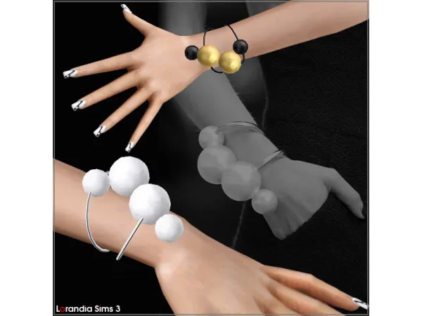 Designer massive spheres bracele - The Sims 3 Custom Content