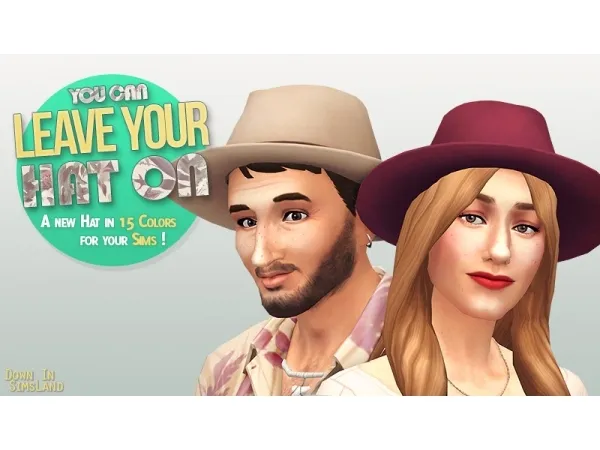 Maxis Match Leave Your Hat On Casual Hat - The Sims 4 Custom Content