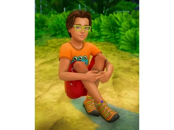 Alpha Sitting on the Ground Poses for Children - The Sims 4 Custom Content