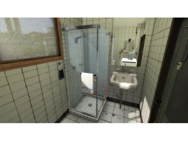 Alpha dung shower booth 01 - The Sims 4 Custom Content