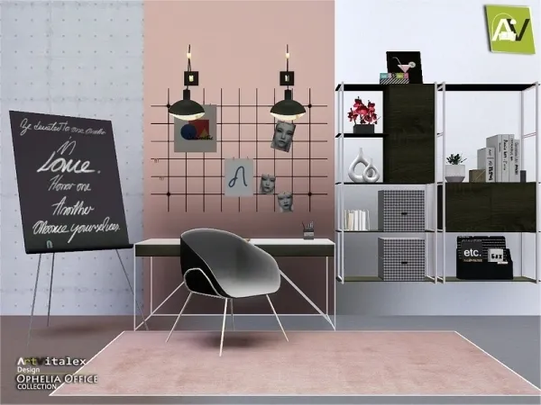 ArtVitalex's Ophelia Office - The Sims 3 Custom Content