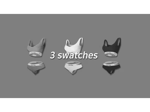 Alpha [NURI] Calvin Klein Underwear set - The Sims 4 Custom Content