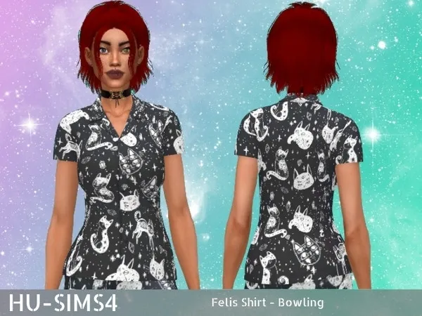 Felis Shirt Bowling - The Sims 4 Custom Content