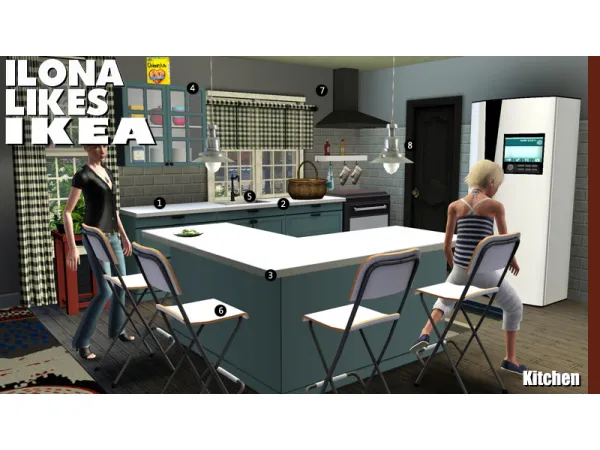 Ilona's Kitchen - The Sims 3 Custom Content