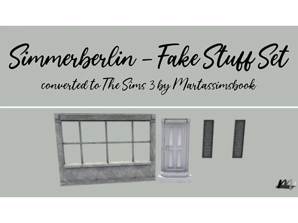Fake Stuff Set - The Sims 3 Custom Content