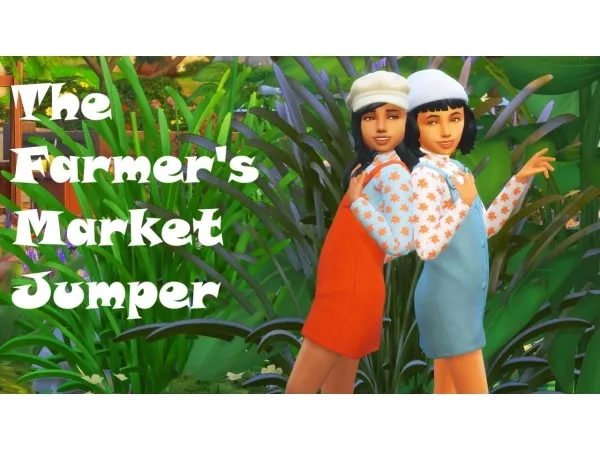 Maxis Match The Farmers Market Jumper - The Sims 4 Custom Content