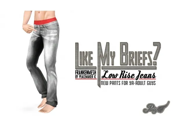 PC Like My Briefs Low Rise Jeans - The Sims 3 Custom Content