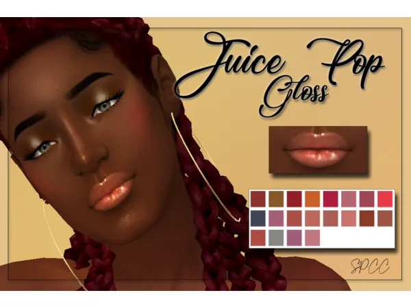 Alpha Juice Pop Gloss by sunflowerpetals - The Sims 4 Custom Content