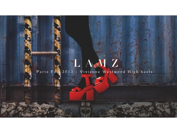 Mix LAMZ Paris Fall 2012 Vivienne Westwood shoes - The Sims 4 Custom Content