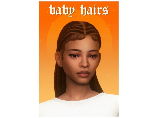 Maxis Match nifty knittings baby hairs by dogsill - The Sims 4 Custom Content