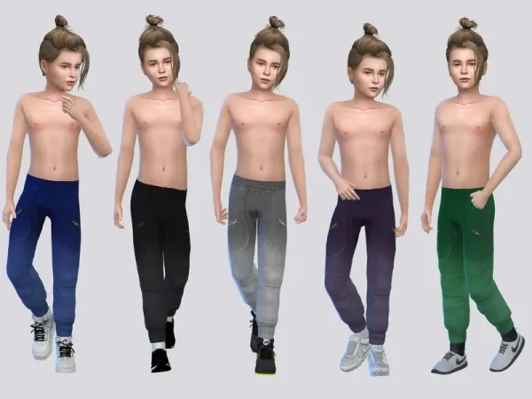 Maxis Match McLayneSims' Sam Joggers Kids - The Sims 4 Custom Content