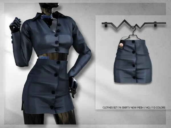 Alpha busra tr's Clothes SET 74 (SKIRT) BD289 by busratr - The Sims 4 Custom Content
